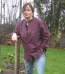 Wolldecke in Herbsttönen