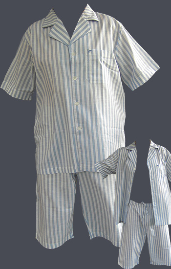 Kurzer Sommer-Pyjama aus leichter Baumwolle 