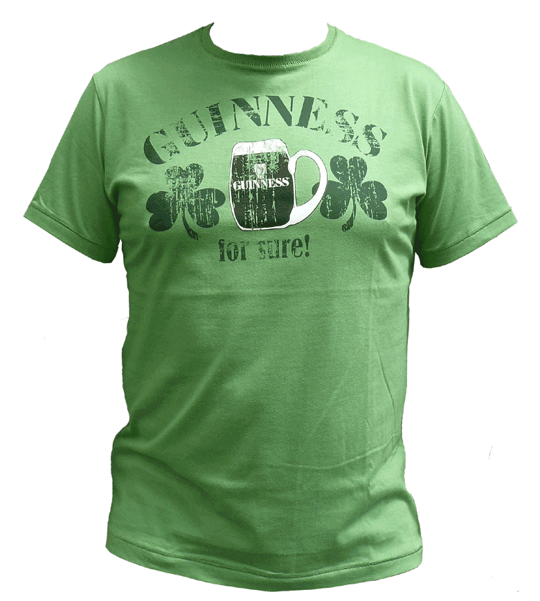 grünes Herren_T-Shirt mit aufgedrucktem Schriftzug